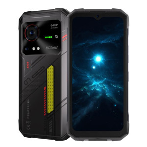  Téléphone robuste HOTWAV Hyper 7, 8 Go + 256 Go, 10 800 mAh, écran 6,6 pouces, Android 14, MediaTek Dimensity 7050 5G, réseau : 5G, OTG, NFC (noir) SH256B681-20